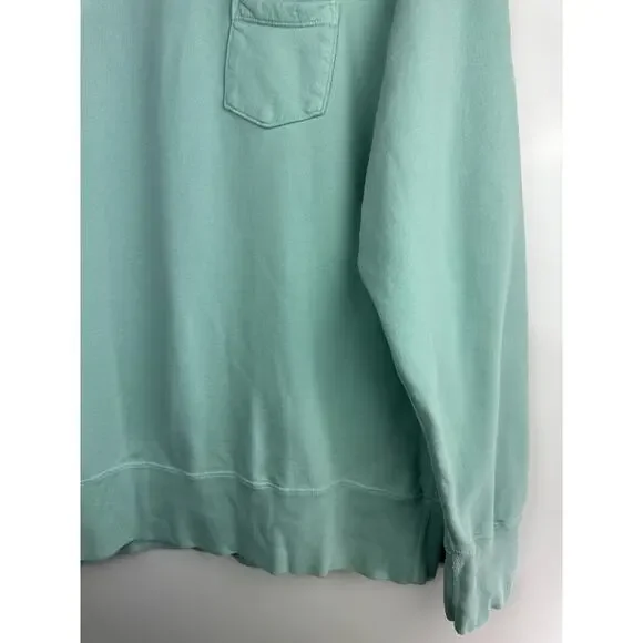 *Flaw Todd Snyder x Champion Midweight Pocket Sweatshirt Mint Green Crewneck 2XL - Picture 15 of 16